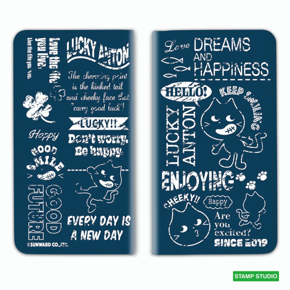 アントンスマホケース（チョークネイビー）